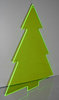Acryl-Tanne, Weihnachtsbaum, Tannenbaum aus Acrylglas, grün fluoreszierend, zum Aufhängen