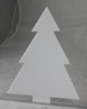 Acryl-Tanne, Weihnachtsbaum, Tannenbaum aus Acrylglas, weiß, mit Fuß zum Aufstellen