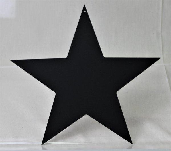 Schwarzer Acryl-Stern, Weihnachtsstern aus schwarz satiniertem Acrylglas